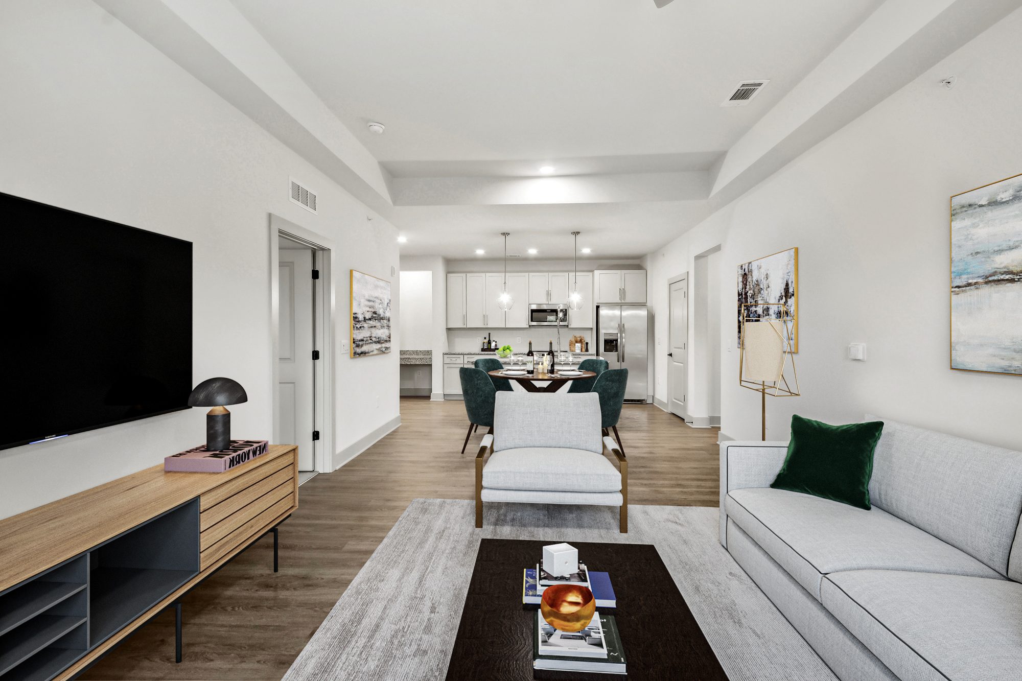 virtually staged 3 bed lr